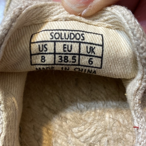 Soludos Rainbow Platform Espadrilles sz. 8 women’s Pride LGBTQ - Picture 6 of 7